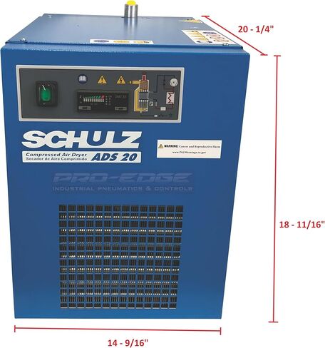 20 CFM Schulz Compressed Air Refrigerated Air Dryer, 3HP and 5HP Air Compressors, 2-Stage Moisture Removing Particulate Filter, Pressure Regulator in Saudi Arabia