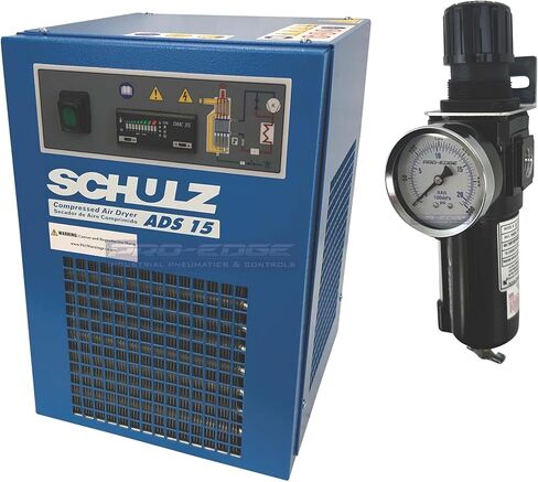 15 CFM Schulz Compressed Air Refrigerated Air Dryer, 2HP & 3HP Air Compressors, Moisture Removing Particulate Filter, Pressure Regulator in Kuwait