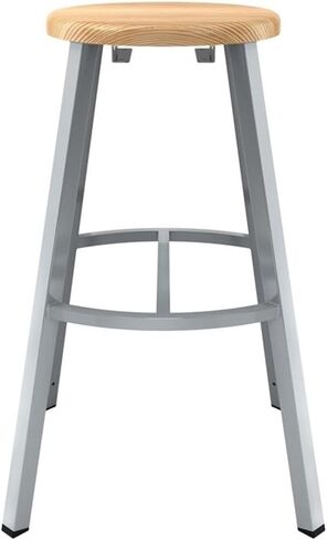 Pemberly Row Contemporary 30 "مقعد خشبي الصلبة في الإطار الرمادي in Kuwait