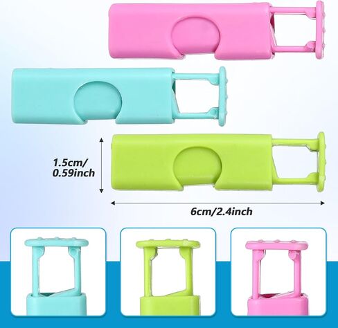 8 Pcs Snack Bag Sealer Chip Clips Plastic Sealing Clip Bread Closure Clip Bag Clips for Chips and Other Food Bags(4 Colors) in Saudi Arabia