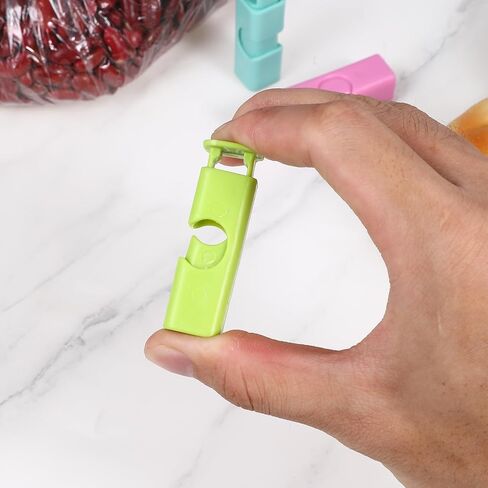 8 Pcs Snack Bag Sealer Chip Clips Plastic Sealing Clip Bread Closure Clip Bag Clips for Chips and Other Food Bags(4 Colors) in Saudi Arabia