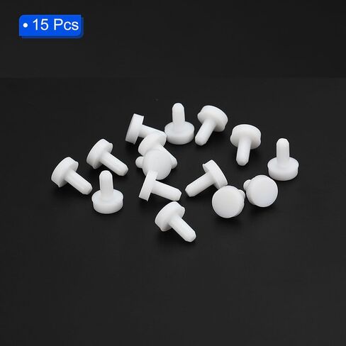 Silicone Rubber Hole Plug A22 Lab Rubber Tube Plug Black Bottle Stopper 22-29mm Diameter Soft Flexible Reusable End Covers for Bottles Pipes Flower Pots 10Pcs in Saudi Arabia
