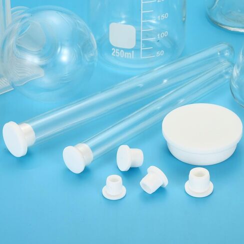 Silicone Rubber Hole Plug A22 Lab Rubber Tube Plug Black Bottle Stopper 22-29mm Diameter Soft Flexible Reusable End Covers for Bottles Pipes Flower Pots 10Pcs in Saudi Arabia