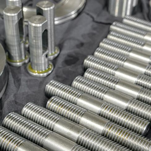 Uxcell 5pcs مسامير مسمار مزدوجة نهاية ، M8x65mm 304 من الفولاذ المقاوم للصدأ براغي قضبان ملولبة مزدوجة مع المكسرات وغسالات مسطحة وقفل الطرف مزدوج ملولب المسمار لصيانة المنزل in Saudi Arabia