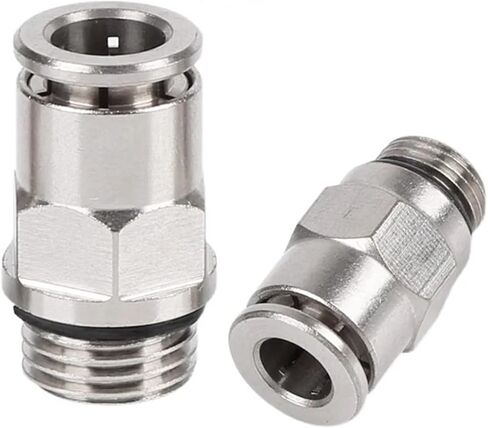 1pc موصل سريع الهوائية جميع النحاس المطلي بالنيكل PC-G Thread G1/8 1/4 3/8 1/2 PU GAS PIPE 6 8 10 12MM مع حلقة الختم 8-G02 (PC6-G04) in Saudi Arabia