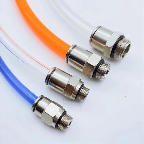 1pc موصل سريع الهوائية جميع النحاس المطلي بالنيكل PC-G Thread G1/8 1/4 3/8 1/2 PU GAS PIPE 6 8 10 12MM مع حلقة الختم 8-G02 (PC6-G04) in Saudi Arabia