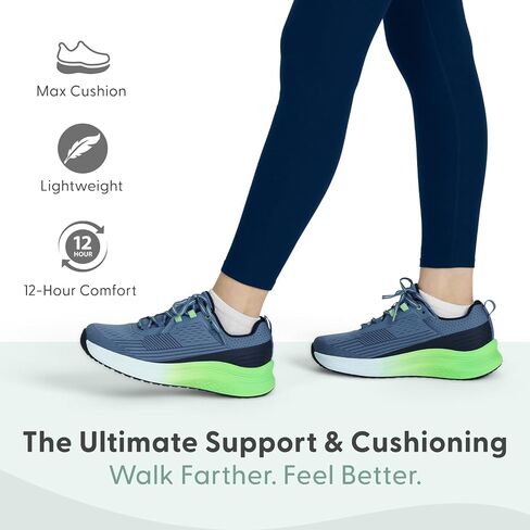 Orthofeet Women's Orthopedic Relay Max Cushion Grippy Running Sneaker in Saudi Arabia