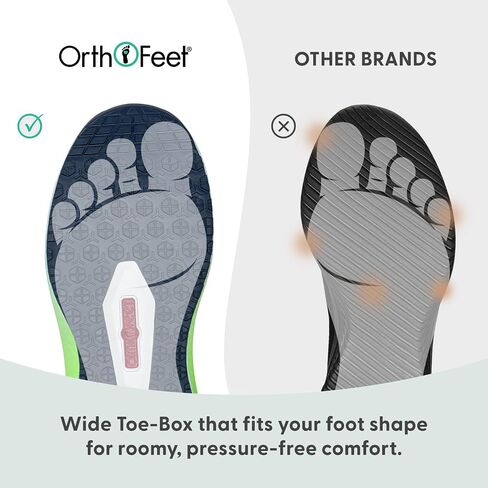 Orthofeet Women's Orthopedic Relay Max Cushion Grippy Running Sneaker in Saudi Arabia
