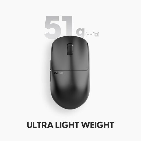 GUSRAR GAMING GEARS X2H V3 MOUSE WIRELECT GAMING MOUSE ، Ultra Lightweight 1.87 OZ (53G) ، مفتاح متماثل ، بصري ، 32000 نقطة في البوصة ، 750 IPS ، XS-1 Sensor ، 8K متوافق (MINI ، White) in Saudi Arabia