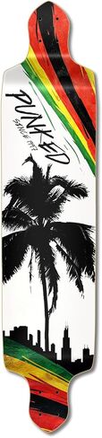 Yocaher Drop Down Longboard Deck 41.25" x 10", Cruising, Carving, Free-Style, and Downhill, for Adults, Teenagers, Kids and All Level Longboard Riders (Deck Only) in Kuwait