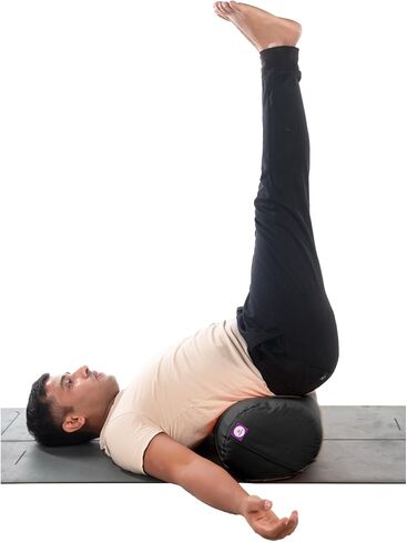 Yogikuti Iyengar yoga تعزيز لليوغا التصالحية والتأمل - وسادة دعم القطن خفيفة الوزن مع مقبض لسهولة الحمل ، متعددة الاستخدامات لتعديل الوضع ، التوازن ، الراحة في الظهر ، والاسترخاء in Kuwait