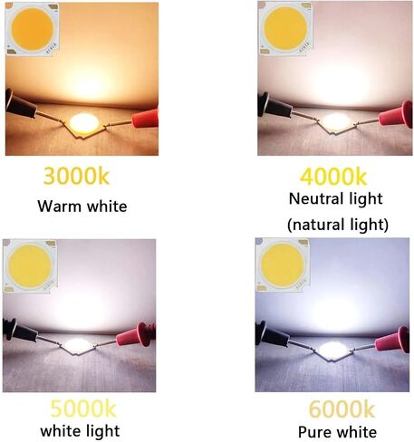 4pcs 10w 20W 30W 40W 50W BRIDGELUX LED LED COB DIODE DIODE CIN90 LAMP BEAD 19MM DIY لـ LED Bulb Spotlight Accessorie (Whare White 3000K ، 20W 500-600MA) in Saudi Arabia