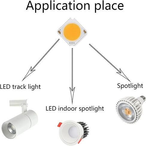 4pcs 10w 20W 30W 40W 50W BRIDGELUX LED LED COB DIODE DIODE CIN90 LAMP BEAD 19MM DIY لـ LED Bulb Spotlight Accessorie (Whare White 3000K ، 20W 500-600MA) in Saudi Arabia