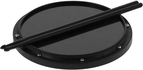 Percussion Drum Pad, Carbon Fiber Drumsticks Drum Training Pad for Family for Outdoor(black) in Saudi Arabia