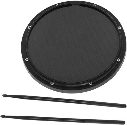 Percussion Drum Pad, Carbon Fiber Drumsticks Drum Training Pad for Family for Outdoor(black) in Saudi Arabia