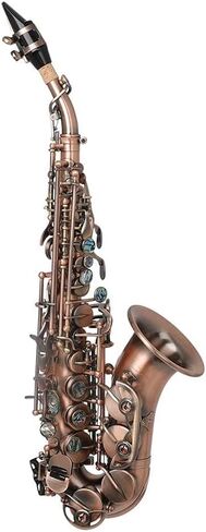 الأحمر السوبرانو الساكسفون BB مفتاح خشب الخشب مع العلبة ساكس الوقوف القفازات القفازات تنظيف فرشاة ساكس ساكس in Kuwait