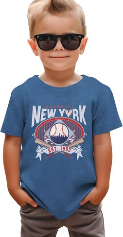 قميص البيسبول الصغير بوي بويت لوس أنجلوس فريق البيسبول Tshirt Base Ball Ball Fans Lover Outfit Kids Day Tops Tops in Saudi Arabia