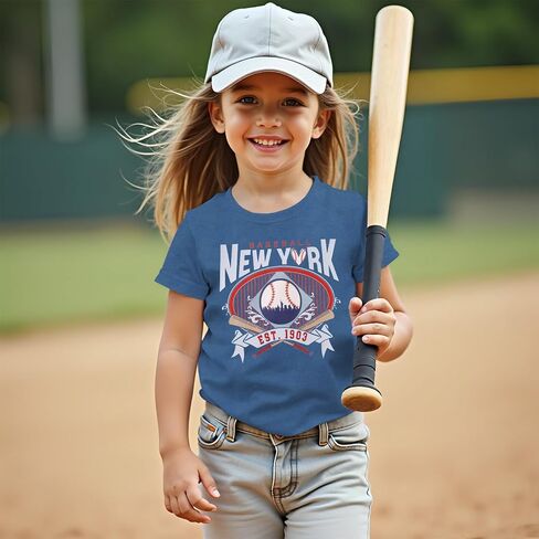 قميص البيسبول الصغير بوي بويت لوس أنجلوس فريق البيسبول Tshirt Base Ball Ball Fans Lover Outfit Kids Day Tops Tops in Saudi Arabia