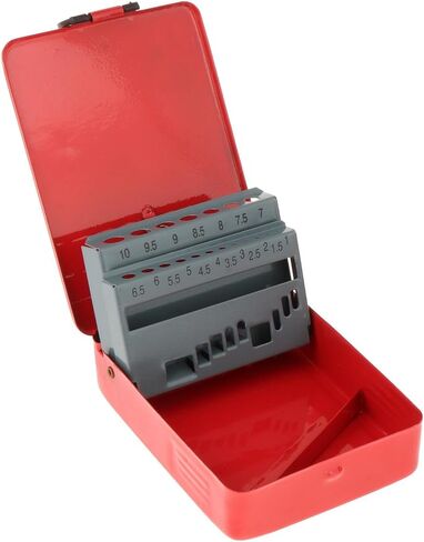 Generic Drill Bit Organizer Case for Twist Drill Bits, Metal Storage Solution, 19 Slots in Kuwait