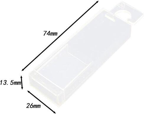 Generic 10 Pieces Storage Box Tool Box Parts Telescopic Twist Drill Box Rectangular Drill Milling Cutter Box Case, 7.6mm 13mm in Saudi Arabia