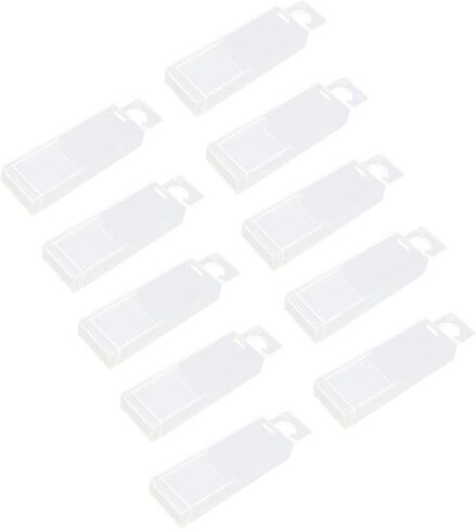 Generic 10 Pieces Storage Box Tool Box Parts Telescopic Twist Drill Box Rectangular Drill Milling Cutter Box Case, 7.6mm 13mm in Saudi Arabia