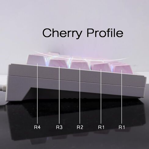 PBT Keycaps - Side Printed Keycap Set,136 Keys Shine Through Cute Kawaii Cat Keycaps, Cherry Profile Custom Keyboard Keycap for Cherry MX Switches Mechanical Keyboards in Saudi Arabia