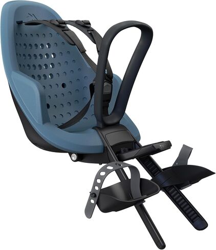 Thule Yepp 2 Mini - مقعد دراجة للأطفال مثبتة على الأمام - مقعد رغوة ممتصة الصدمة - مساند للأقدام قابلة للتعديل وأحذية - نظام التثبيت السهل - نظام تسخير 5 نقاط قابل للتعديل in Saudi Arabia
