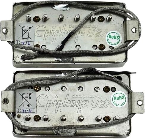 1 Set KHLESBY ProBucker Classic Alnico II Vintage Humbucking Pickups 5 Core Wire Chrome For Electric Guitar in Saudi Arabia