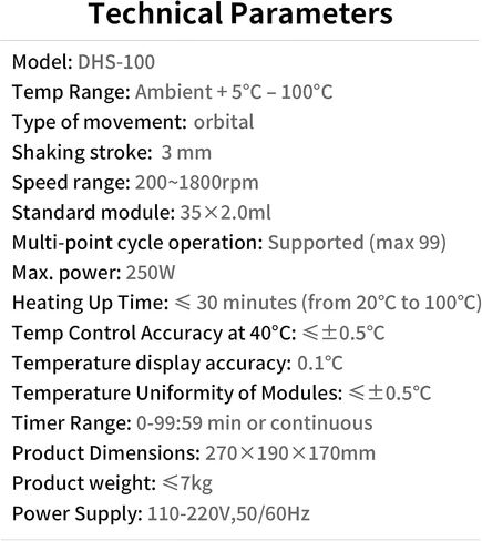 Thermomixer,Mixer Incubator,Temperature Controlled Shaker,Thermostatic Shaker,termoshakers,Shaker Incubator,DHS-100 in Kuwait
