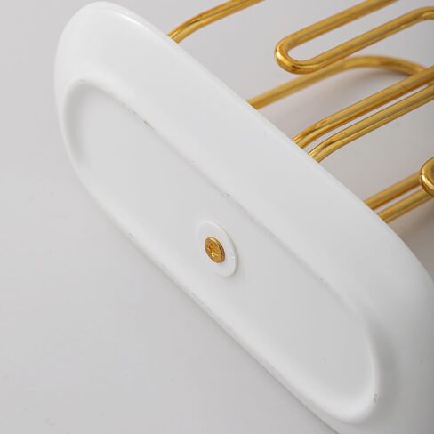 Vertical Gold Napkin Holder with Ceramic Base - Modern Disposable Hand Guest Towel Holder for Bathroom,Small Cocktail Napkin Holders for Table,Party,Kitchen,Bar,Dinner,Outdoor in Saudi Arabia