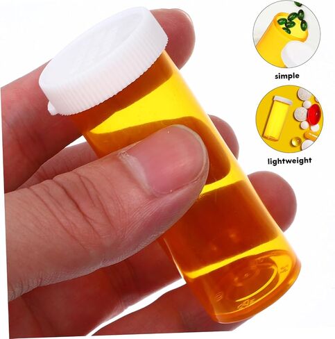25pcs Portable Mini Medicine Bottles Travel Friendly Medicine Holders with Caps for Vitamins and for Organization and Moisture Protection in Saudi Arabia
