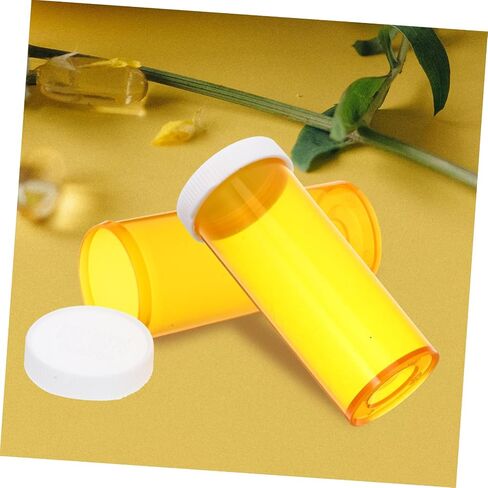 25pcs Portable Mini Medicine Bottles Travel Friendly Medicine Holders with Caps for Vitamins and for Organization and Moisture Protection in Saudi Arabia