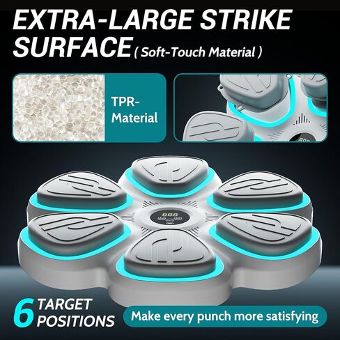 2025 Music Boxing Machine for Adults, Bluetooth Music Punching Machine with Gloves, 9 Modes and Speeds, Wall Boxing Punching Pad, Home Workout Trainer in Saudi Arabia