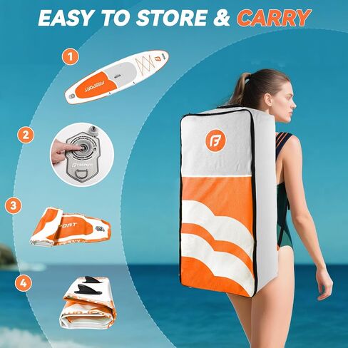 FBSPort 11ft Premium Steflatable Stand Up Paddle Board مع مضخة كهربائية ولوحة اليوغا مع ملحقات SUP وحقيبة الحمل | موقف واسع ، التحكم في الأمواج ، سطح السفينة غير المنقوش ، المقود والمجداف للشباب والبالغين in Saudi Arabia