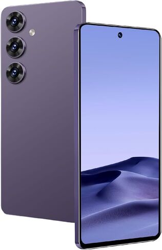 Unlocked Phone, 6.56-inch Screen, 3GB RAM and 128GB ROM, 16 MP Rear Camera, Support 4G LTE-FDD TDD, 8-core high-Speed chip, Android Phone (5, Purple) in Kuwait