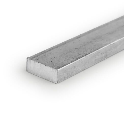 1018 Carbon Steel Rectangular Bar, Unpolished (Mill) Finish, Cold Finish, ASTM A108, 1/4" Thickness, 5/8" Width, 12" Length, OnlineMetals in Saudi Arabia