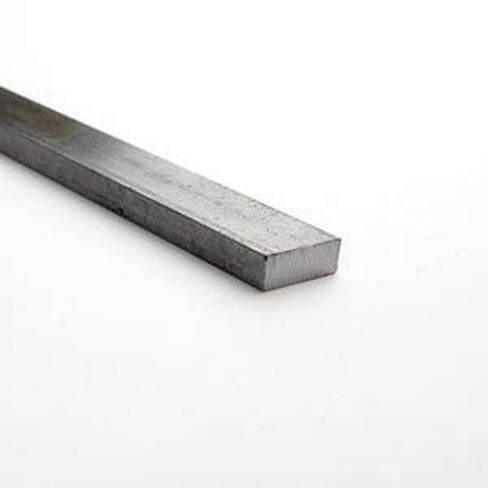 1018 Carbon Steel Rectangular Bar, Unpolished (Mill) Finish, Cold Finish, ASTM A108, 1/4" Thickness, 5/8" Width, 12" Length, OnlineMetals in Saudi Arabia