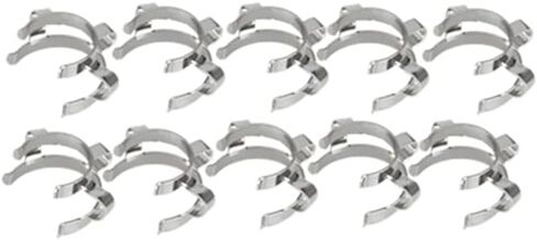 10Pcs/Lot 19# Metal Clip,Keck Clamp,For 19/26,19/38 Glass Ground Joint in Saudi Arabia