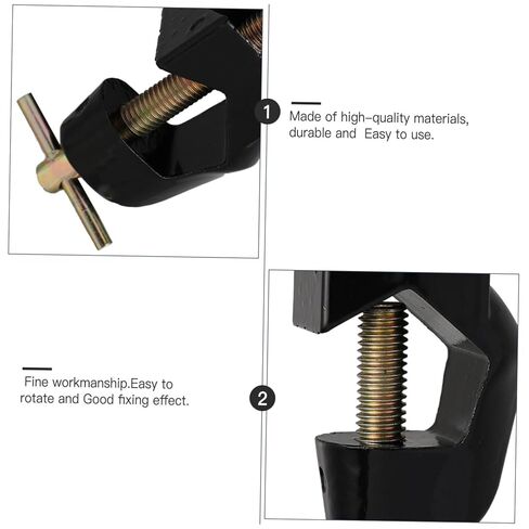 Heallily 2 PCS Cross Clamp Clamp Cross Cross Holder Brackets Metal Metal Clamp Clamp Clamder حامل مختبر مقطع مشابك ثقيلة الخدمة مقطع كبير سلك الزنك ، 10.5x4cm in Saudi Arabia