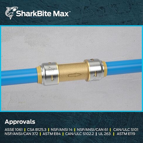 صمام فحص Sharkbite Max 1 بوصة ، ودفع لتوصيل تركيب السباكة النحاسية ، والأنابيب PEX ، والنحاس ، و CPVC ، و PE-RT ، HDPE ، ur2020a in Kuwait