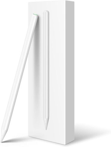 Stylus Pencil with Magnetic Wireless Charging, 2X Fast Charge for Ipad, Compatible with iPad Pro 11 in 1/2/3/4, iPad Pro 12.9 in 3/4/5/6, iPad Air 4/5, iPad Mini 6-Pink in Saudi Arabia