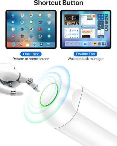 Stylus Pencil with Magnetic Wireless Charging, 2X Fast Charge for Ipad, Compatible with iPad Pro 11 in 1/2/3/4, iPad Pro 12.9 in 3/4/5/6, iPad Air 4/5, iPad Mini 6-Pink in Saudi Arabia