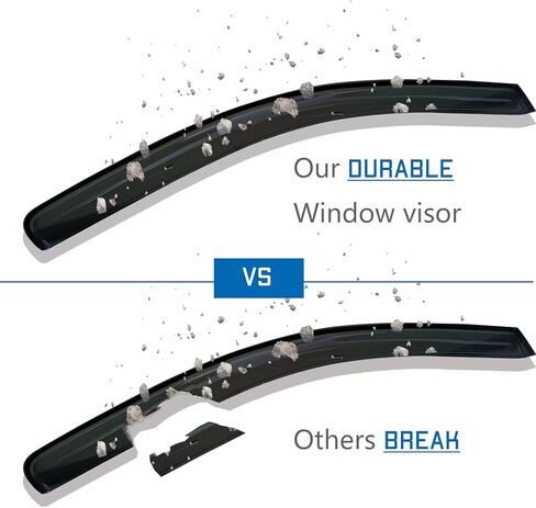 in-Channel Window Visors Rain Guards for 2019-2025 Silverado 1500 Sierra 1500 with Crew Cab, 4PC Side Window Wind Deflectors Vent Visor Sun Shades in Kuwait