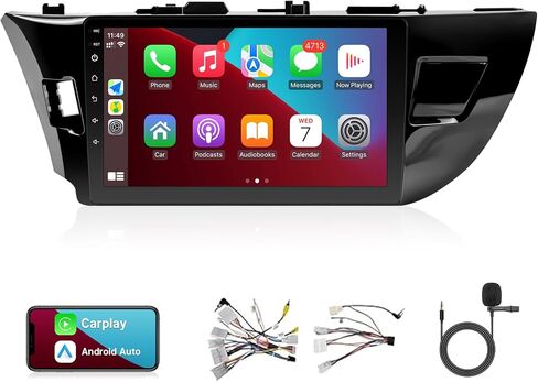 Car Stereo Radio for Toyota Corolla 2009 2010 2011 2012 2013 with Wireless Carplay Android Auto, 9 Inch Touch Screen for Toyota Corolla, with Bluetooth,GPS,WiFi,SWC (for Toyota Corolla 2009-2013) in Saudi Arabia
