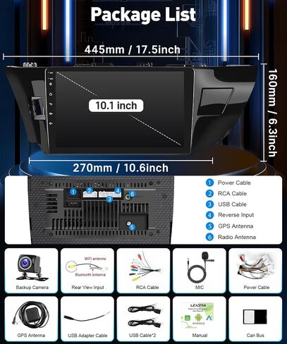 Car Stereo Radio for Toyota Corolla 2009 2010 2011 2012 2013 with Wireless Carplay Android Auto, 9 Inch Touch Screen for Toyota Corolla, with Bluetooth,GPS,WiFi,SWC (for Toyota Corolla 2009-2013) in Saudi Arabia