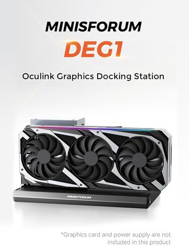 MINISFORUM TB4-01 Docking Station with Thunderbolt 4, Enclosure with Intel JHL 8440 Thunderbolt 4 Controller, DP1.4 | HDMI2.1 |TB4 Video Output | 3xUSB-A |1xRJ45 Dock Station in Kuwait