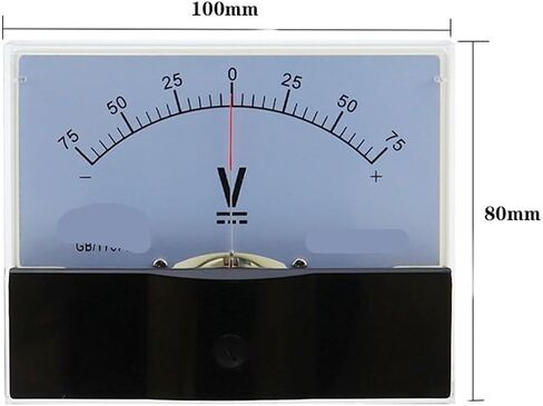 44C2 DC/75mV Voltmeter Analog Panel 80 * 100MM(100V - 0-100V) in Saudi Arabia