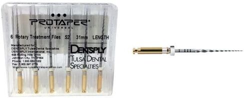 Dentsply A041023110200 ProTaper Universal Rotary Files 31mm S2 6/Pk PTURS231 in Saudi Arabia