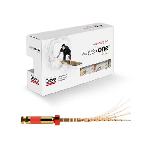 Dentsply Maillefer A0753221G0S03 WaveOne Gold Rotary Files 21mm Small 3/Pk in Kuwait