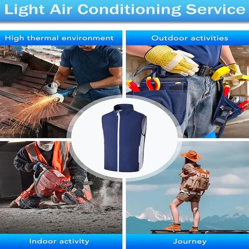 Summer Cooling Vest, 2 Fans With 3 Wind Speeds, Suitable For Outdoor Cooling, Fishing Air-conditioning Clothing in Saudi Arabia